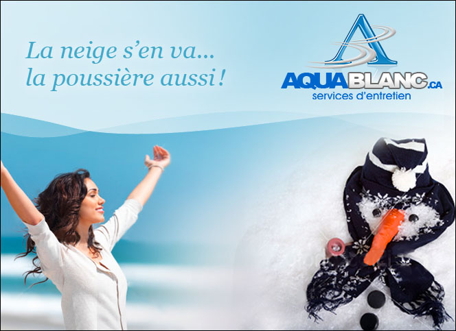 La neige s'en va... la poussi&egrave;re aussi!