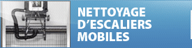 Nettoyage d'escaliers roulants